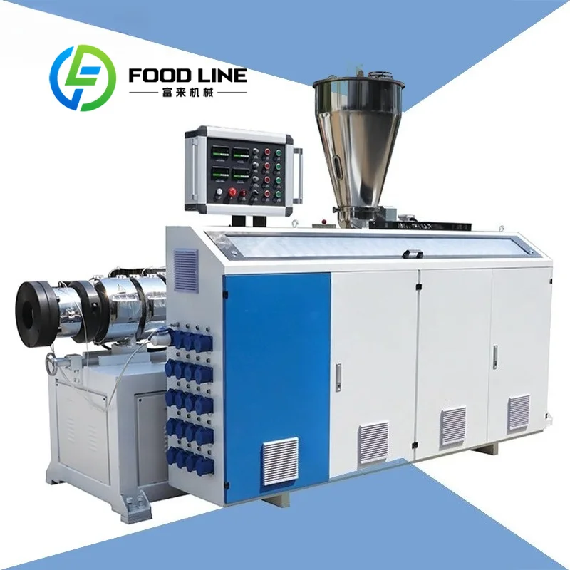 Twin Screw Extruder Low Energy Consumption Heating Modules Cut Workshop Cost For Daily Plastic Compound Batch Manufacturing