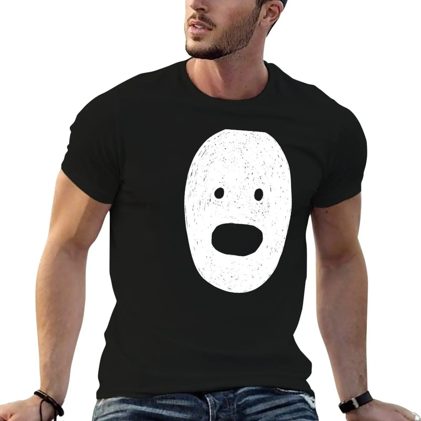 

White Mask T-Shirt men t shirt cotton 100% man t shirt cotton high quality man t shirts for men casual T-Shirt