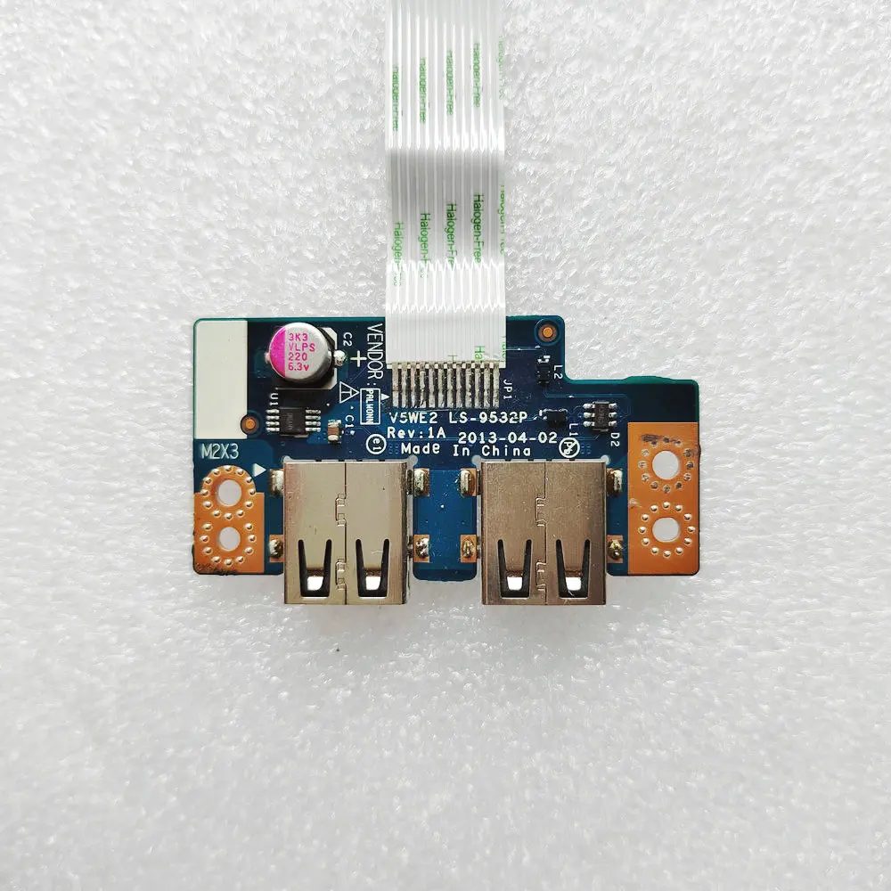 V5WE2 LS-9532P For Acer Aspire E1-531 E1-572G E1-570 E1-510 Laptop USB Board Adapter NBX0001BH00 Tested LS-9532P