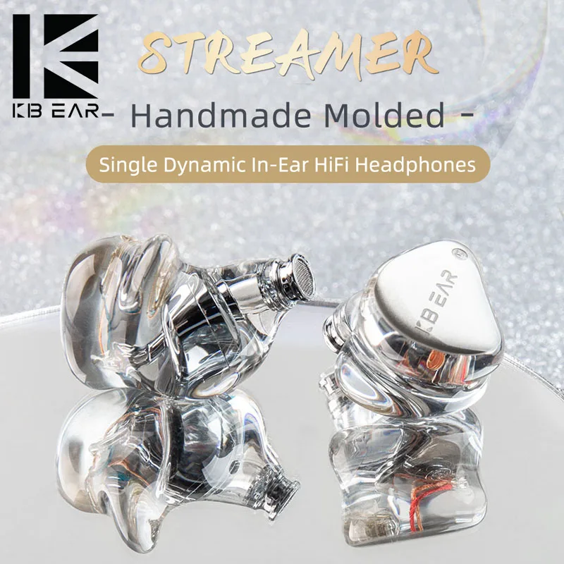 

KBEAR Streamer 2PIN 0.78MM Single Dynamic In-Ear HiFi Headphones 10MM PEK Diaphragm DD 5N Wire Music Sports Iem Earbuds Earphone