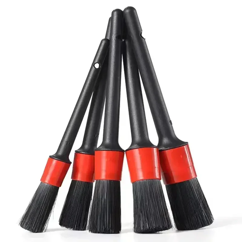 Automotive specific detail brush set - interior air conditioning cleaning brush - dashboard air outlet wheel cleaning tool