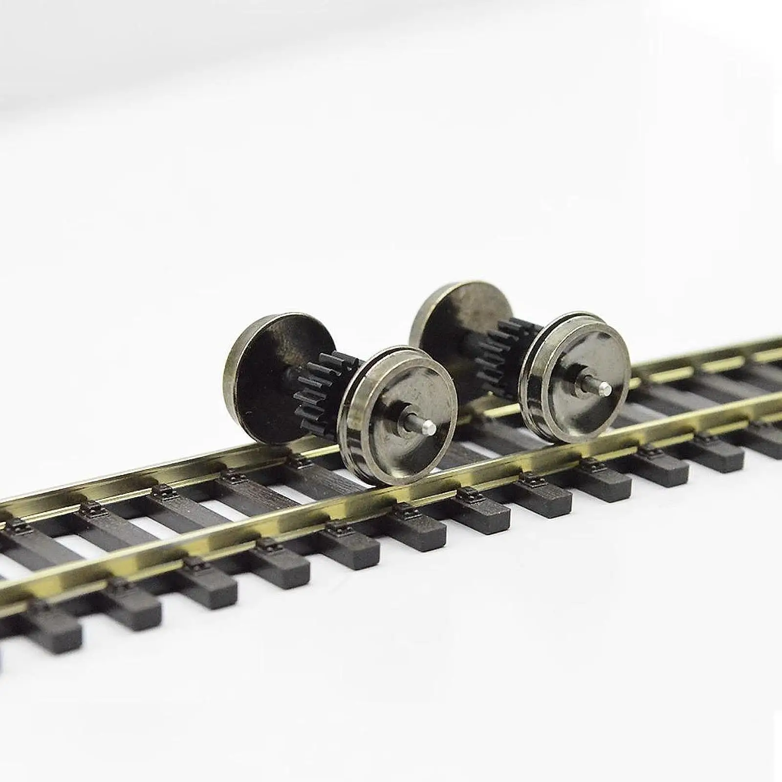 

2 шт. металлические колеса HO Gauge DIY Обновление с модифицированными передачами Accs для 1:87 Railroad