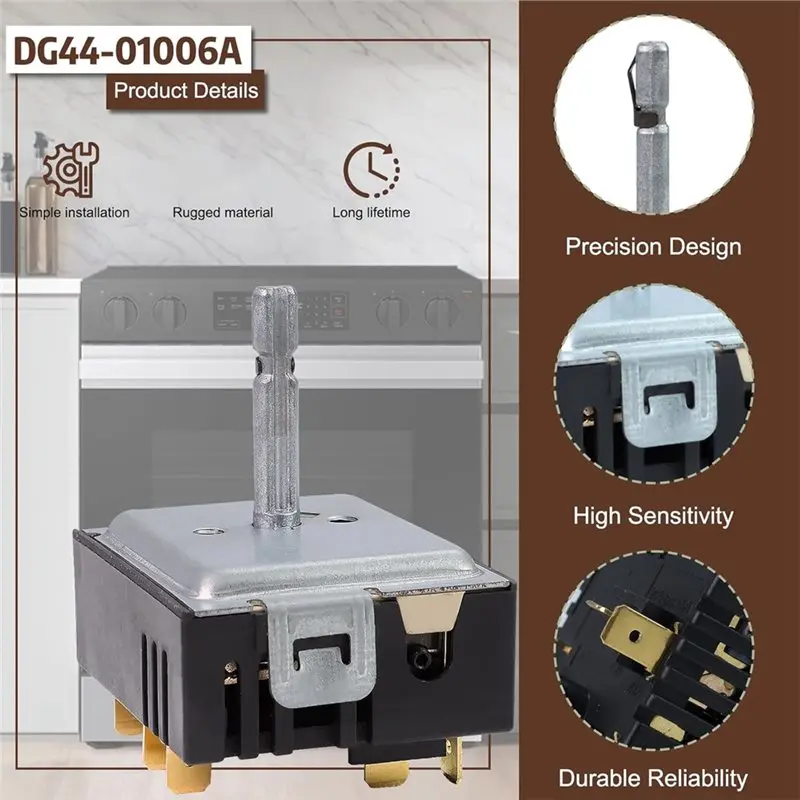 Retail DG44-01006A Range Surface Element Switch DG44-01006A PER001-12 D Control Switch For Samsung