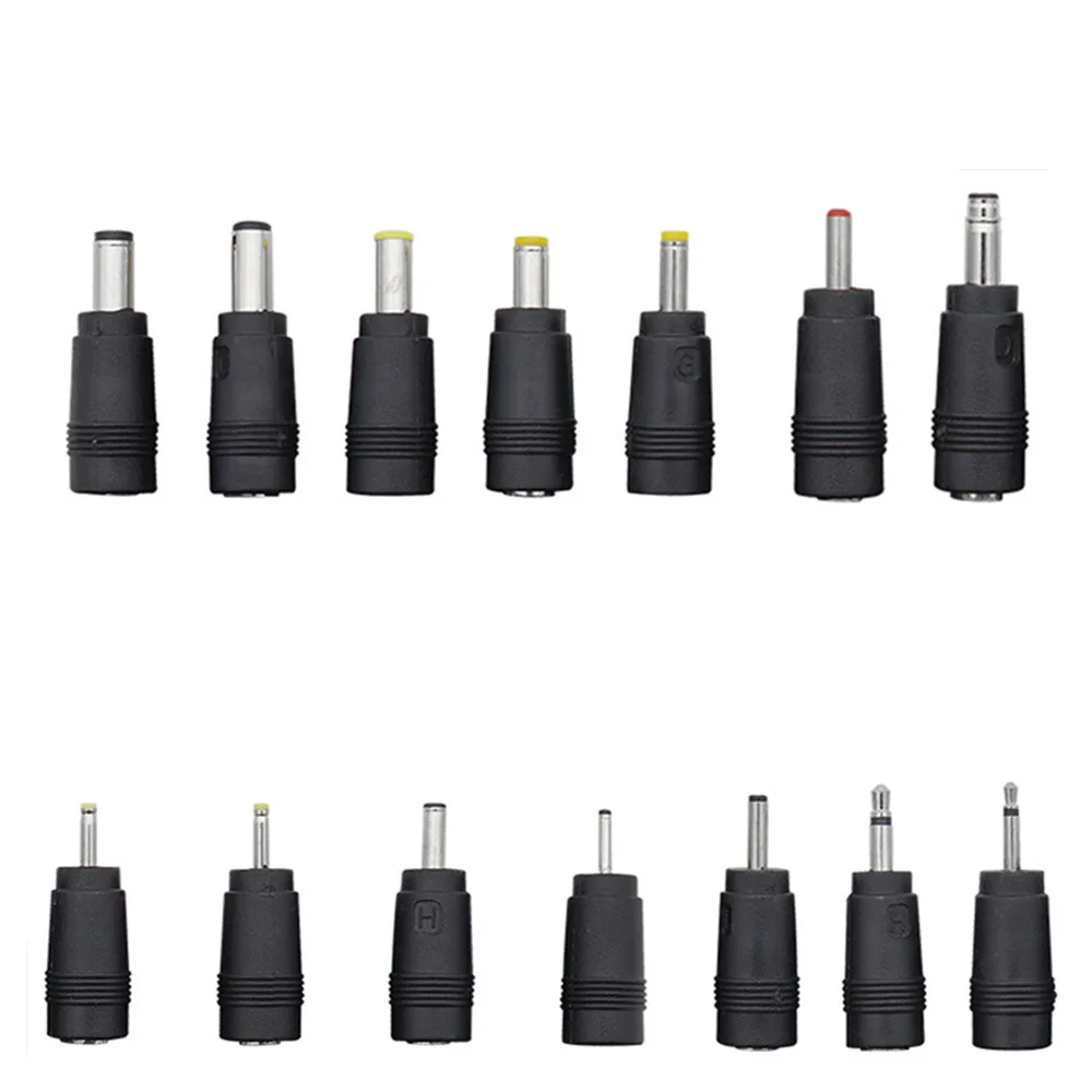 1Set DC 5.5mm x 2.1mm Female Jack to 14 Multi Type DC Power Plug Connector Adapter,Universal Laptop Notebook Input DC Plug