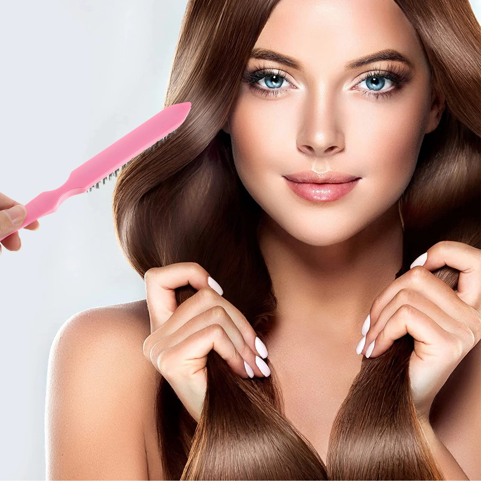 

Professional Barber Combs for Styling Pink Women Back Hairdressing Teasing Brush ABS PP Travel Home Use Pin Tail Comb Sets Black