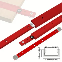 T-track Slot Miter Track and Miter Bar Slider Kit - Aluminium Alloy Table Saw Miter Gauge Rod T-Bar T-Slot T-Slider Woodworking
