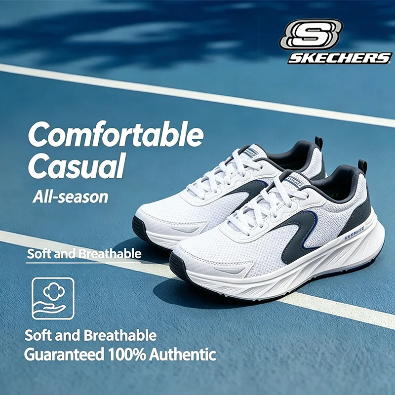 Skechers Men Fitness Training Shoes Breathable Mesh Light Cushion Comfort Sports Sneakers 232838-Gycc