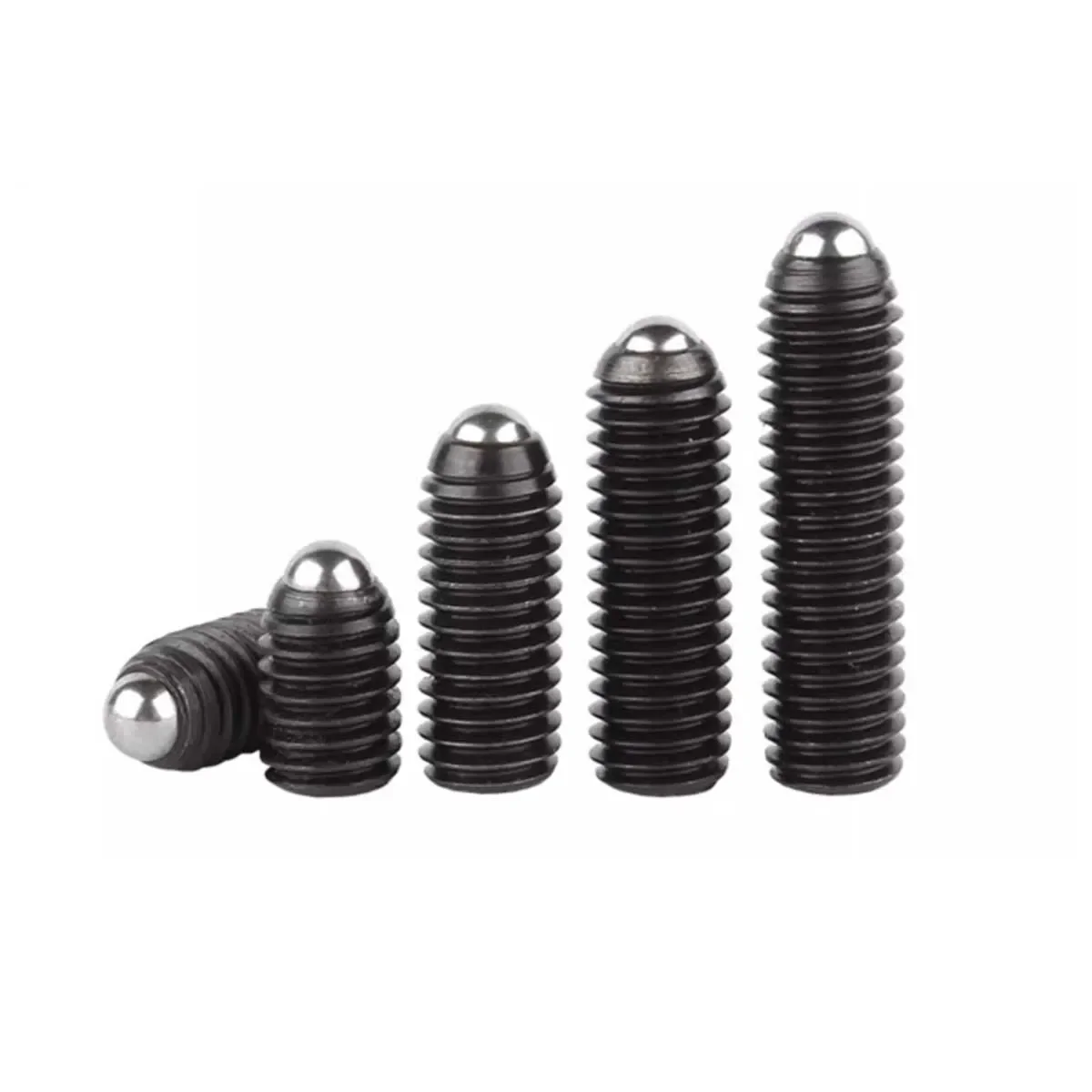 Iron Black Polka Screw Positioning Steel Ball Locking 12.9 Level Spring Plunger image 6