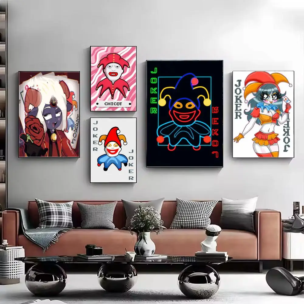 Game Joker B-Balatro retro card Poster HD Wall Art Aesthetic Home Decor for Living Room Bedroom Café Office Stylish Gift