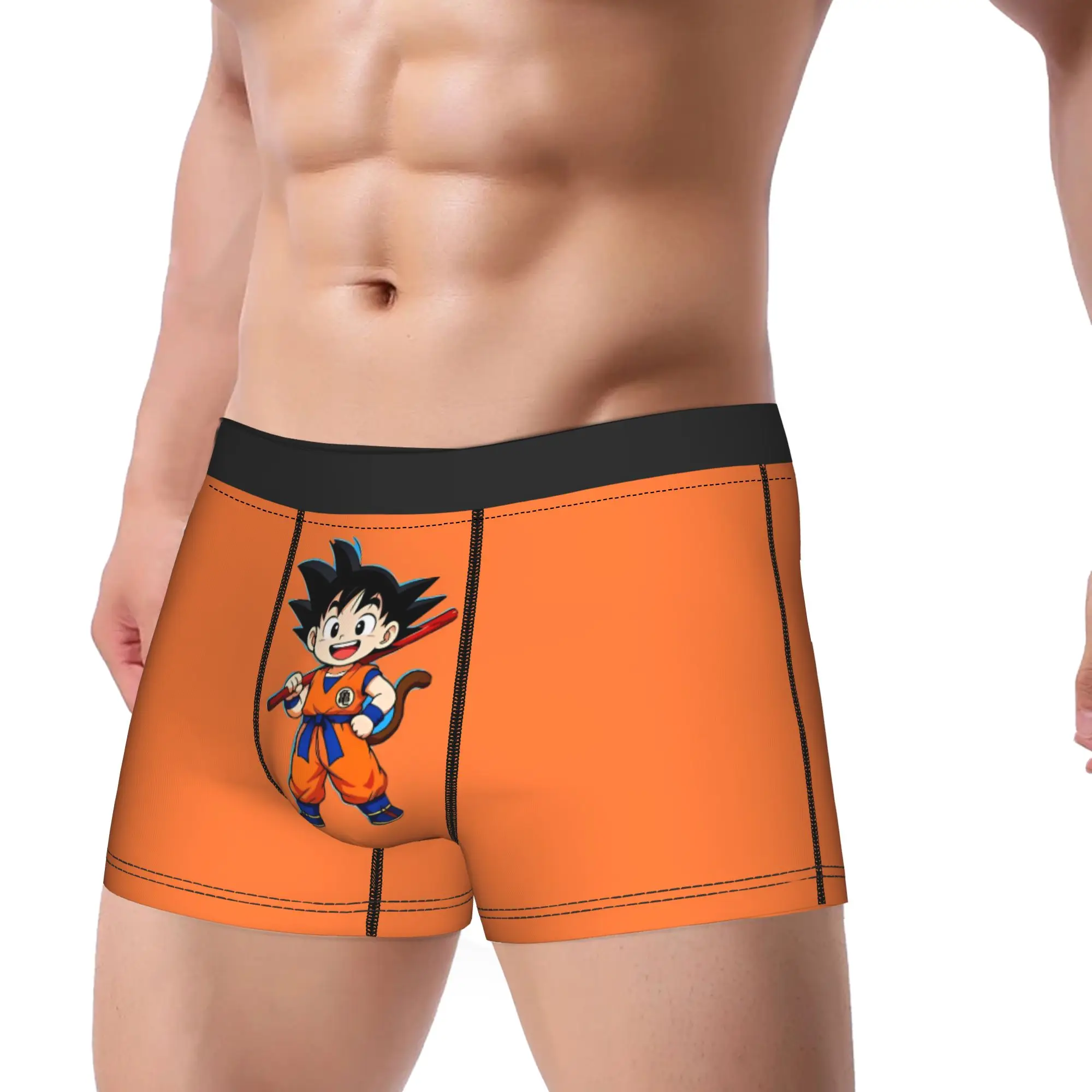 Goku & Vegeta D-Dragon B-Ball Anime Underwear  Comfortable Underpants Shorts Briefs For Male 3D Pouch Oversize Boxer Shorts