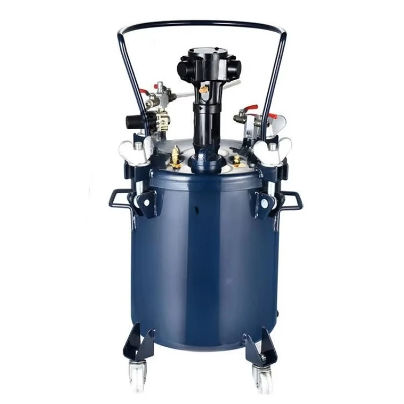 20L Pneumatic Paint Pressure Bucket Automatic Paint Stirring Pressure Cooker Tank with Aerodynamic Stirrer Sprayer System