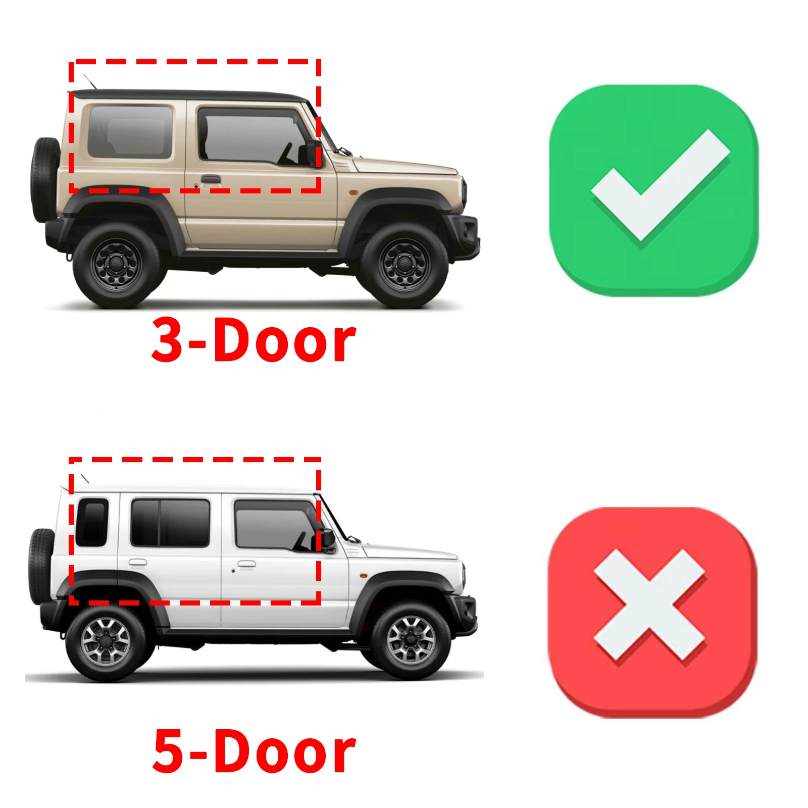 for Suzuki Jimny 2019-2023 204 2025 2026 JB74 JB64 3-Door AT/MT Eco-Friendly TPE Car Floor & Trunk Mats, Non-Slip Dustproof