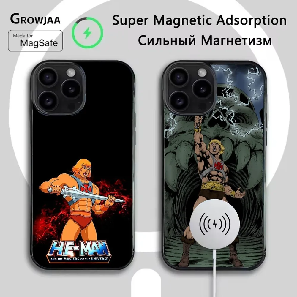 

H-He Man Phone Case For iPhone 16e,16,15,14,13,12,11,Plus,Pro,Max,Mini Magsafe Magnetic Wireless Charging