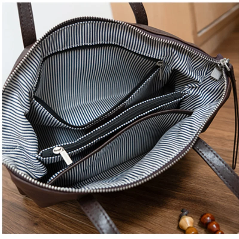 fashionable handbag women's genuine leather pillow bag with pendant high-quality designer style luxury Ladies shoulder bag