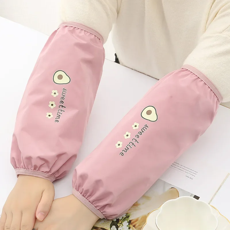 A Pair 30*17cm Waterproof Oversleeves Housework Cleaning Anti-Dirty Sleeve Cuff Protection Kitchen Apron Accessories