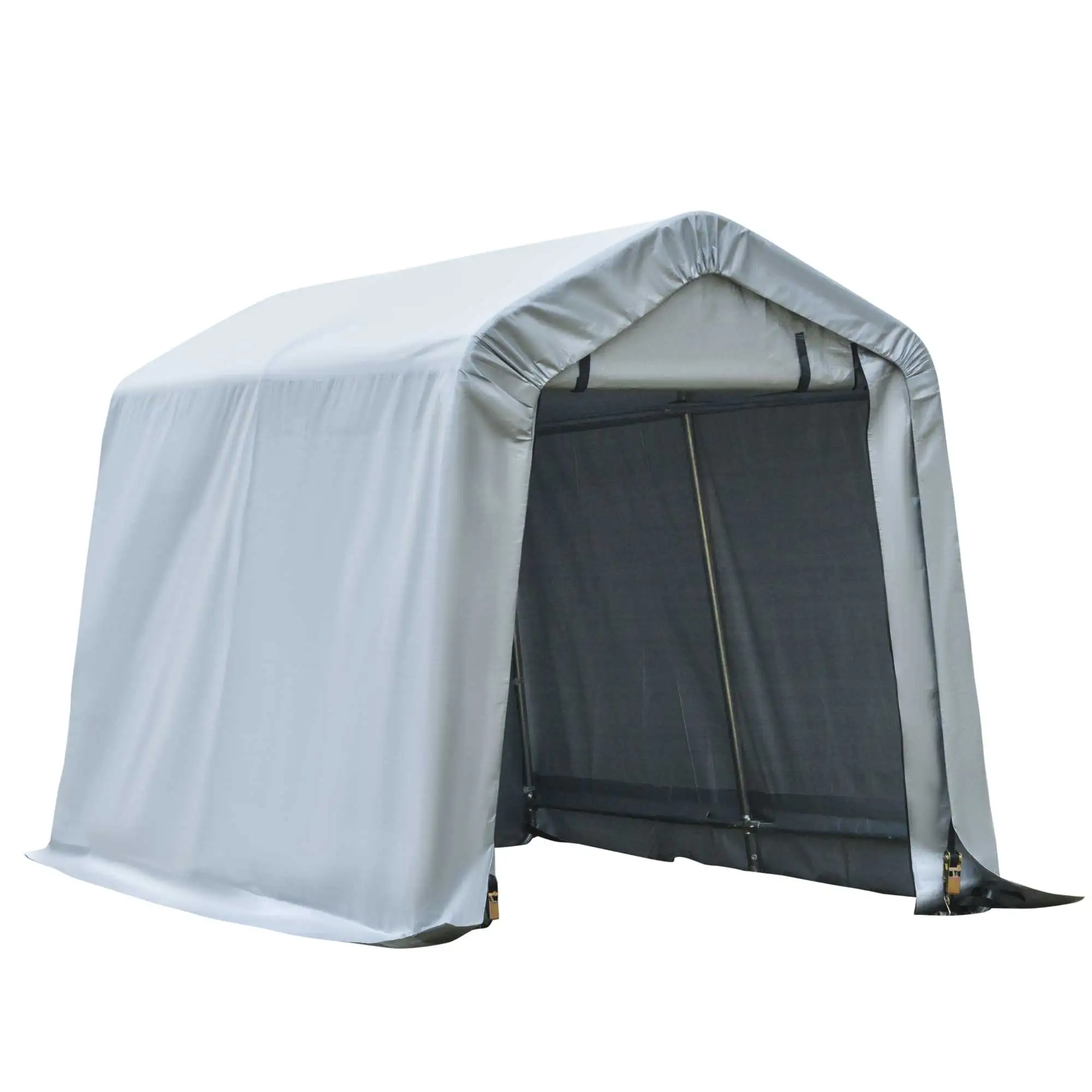6'x8' Outside Vehicle Port/Tent w/ Stakes & Guy Wire Stability Kit