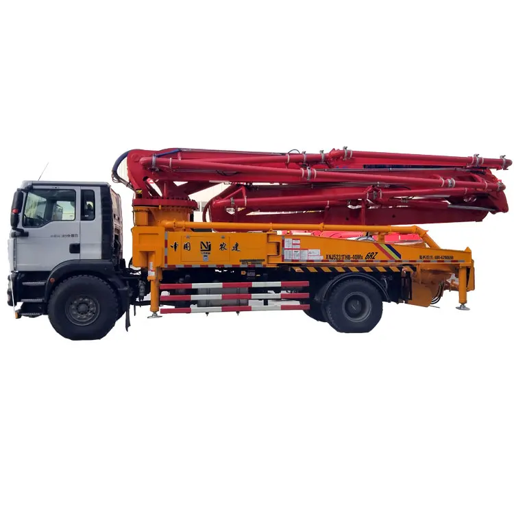 New Condition For Truck-mounted 40 Meter Concrete Pumps High Power MAN Engine 120M/H Productivity Shandeka Chassis For Sale
