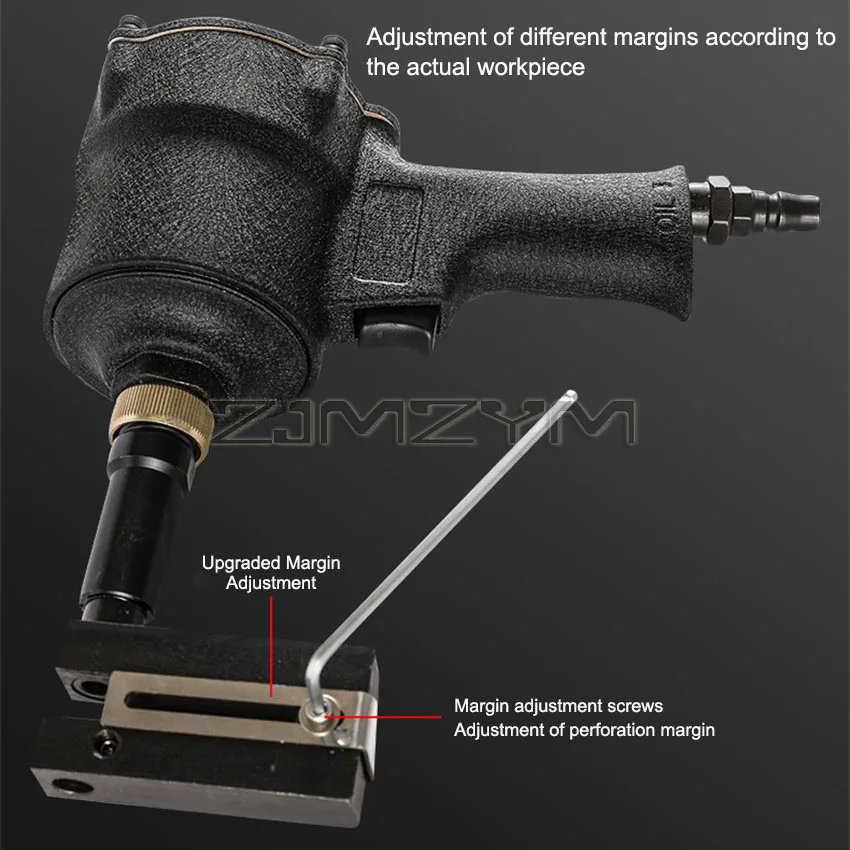 Pneumatic Punch Gun Metal Iron Plate Round Hole Punching machine Stainless Steel Advertising Word Air Puncher 3.2-8MM 6-8KGF