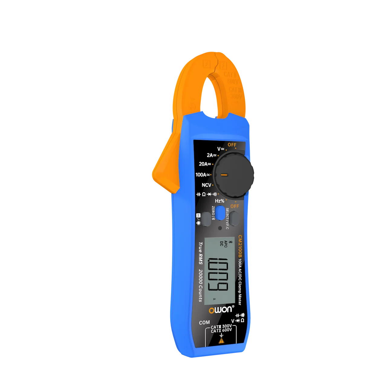 Imagem -04 - Testador Elétrico Digital Inteligente ac dc Clamp Meter True Rms Vfc Diodo Multímetro 100amp 600v Owon-cm2100