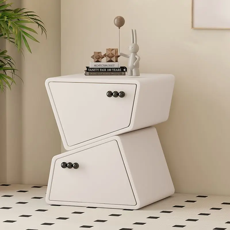 Modern Nightstand - Minimalist Solid Wood Bedside Table