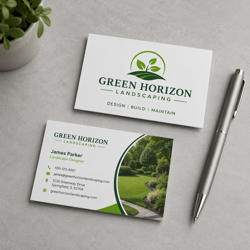 Custom 9×5.4cm Right Angle 300g Thick Paper Business Cards Double‑Sided Print Free Design Logo Company Office Contact Name Card