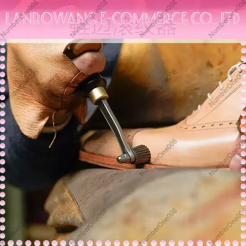 Handmade Shoe Sewing Stitch Spacer Diamond Awl Haft Stitching Punch Leather Craft Wheel Marker Tool for Goodyear Welted