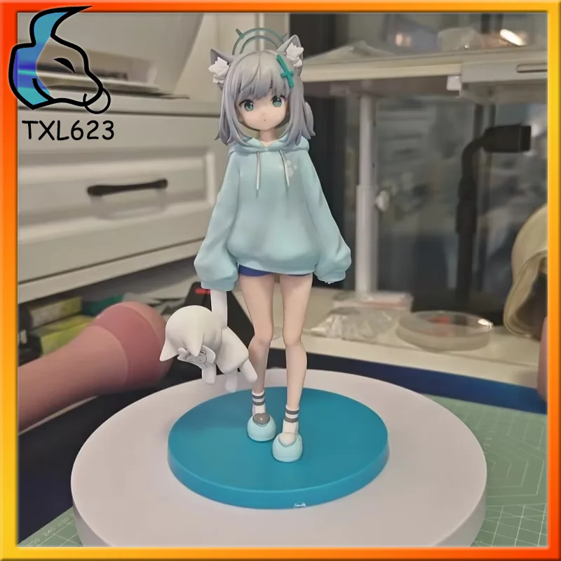 

SunaoKami Shiroko 20cm Blue Anime Pajamas Figure Collectible Model Statue for Game Fans Ornament Doll for Boys And Girls