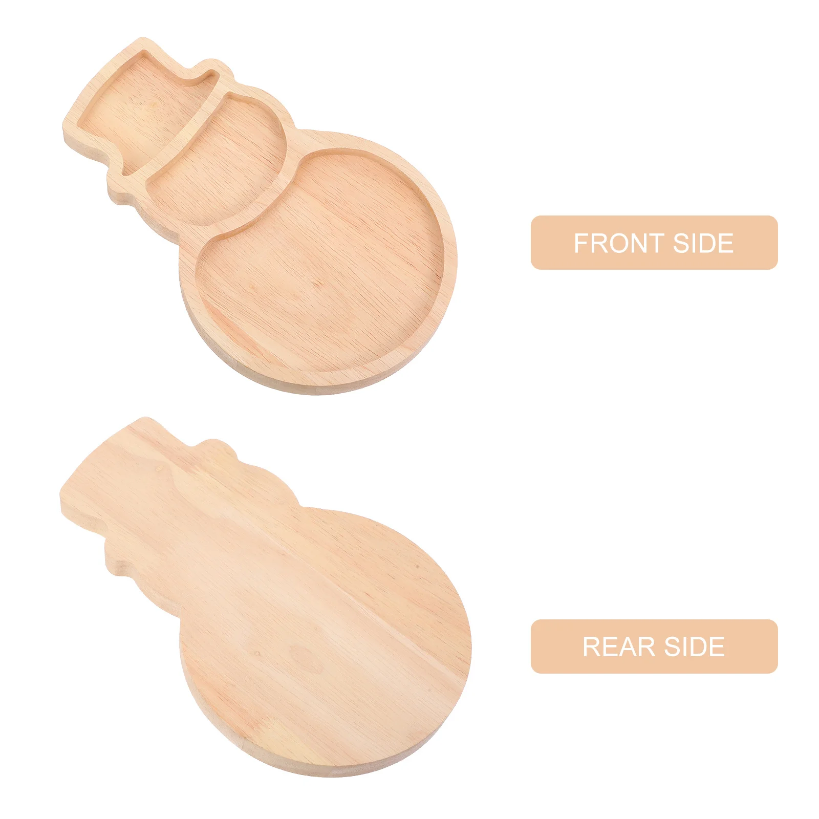 

Snowman Shaped Candy Serving Plate Decorative Snack Tray for Home Restaurant Christmas Party Nuts Dessert Tray