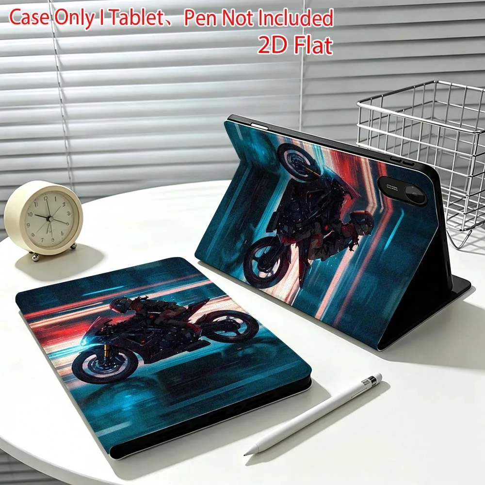 Cool motorcycle graphics Fashion For Xiaomi Poco Redmi Pad 8 2 4 C1 6 6S 7 7S SE 9.7 14 11 11.2 Inch Pen Tray Tablet Case