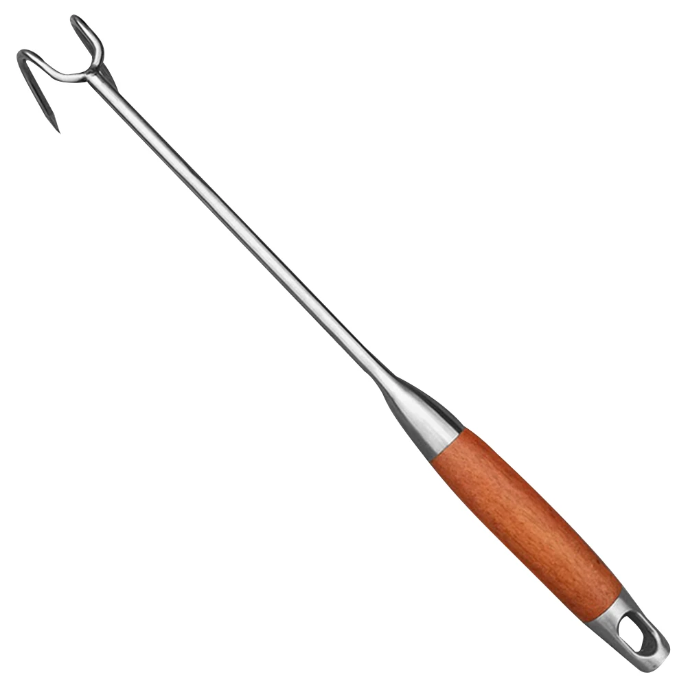 

Stainless Steel Meat Hook Food Flipper Turner Hooks BBQ Accessories Practical Kitchen Tool For Camping Beach Parties