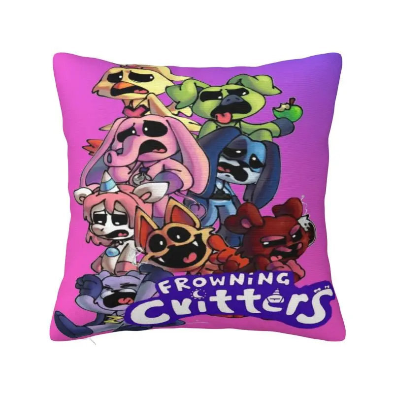 Custom Cute Anime Smilings Critters Cushion Cover Home Decor Printing Throw Pillow for Car Two Side