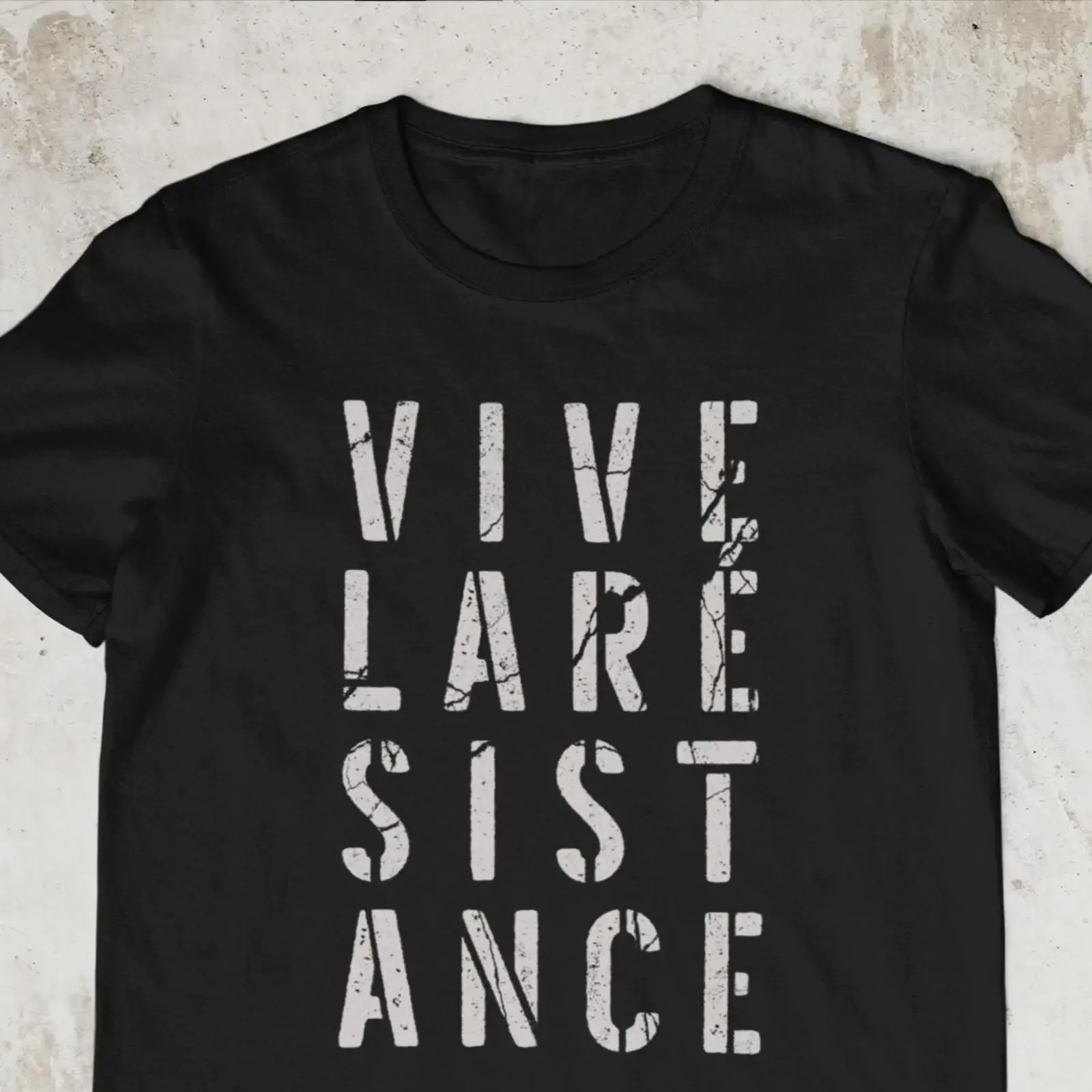 Vive La Resistance T Shirt Feminist ProtesT vintage Washed streetwear Unisex Stylish graphic designer clothes