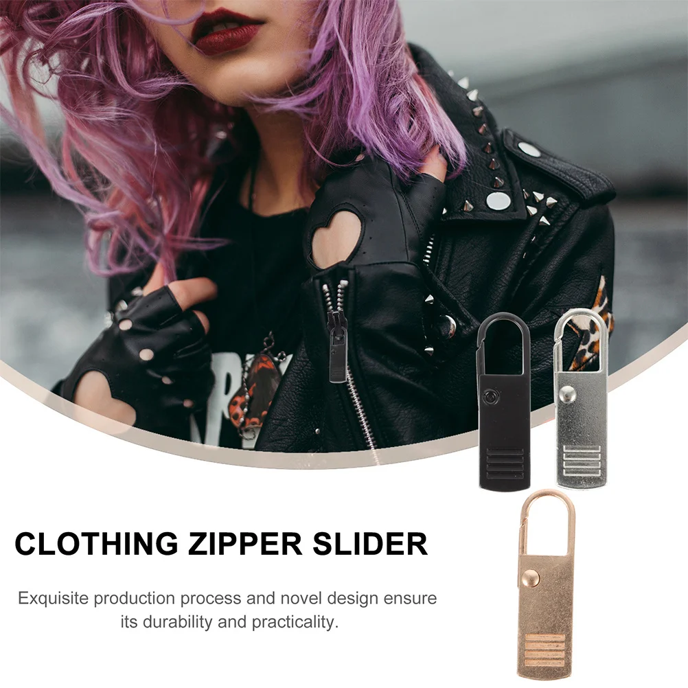 

9Pcs Replacement Zipper Puller Heavy Duty Zinc Alloy Zipper Pulls Tabs for Suitcases Zippers Tags Removable Design Easy Install