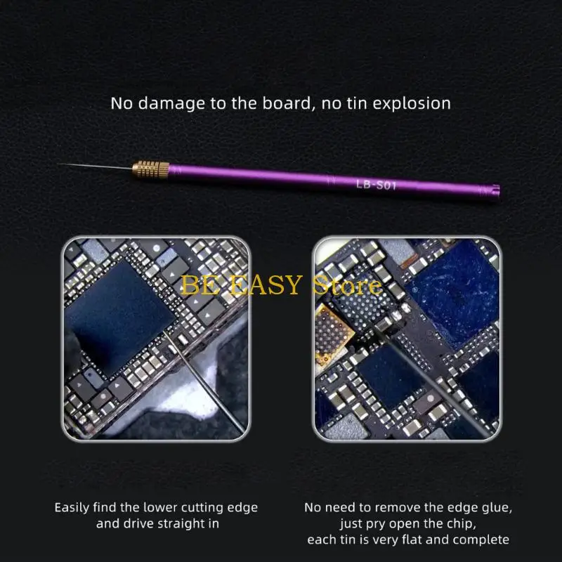 E28F AntiSlip Grip Chip Extractors Handheld Cutter Handle For Precise Smartphones Motherboards Servicing Long Terms Use