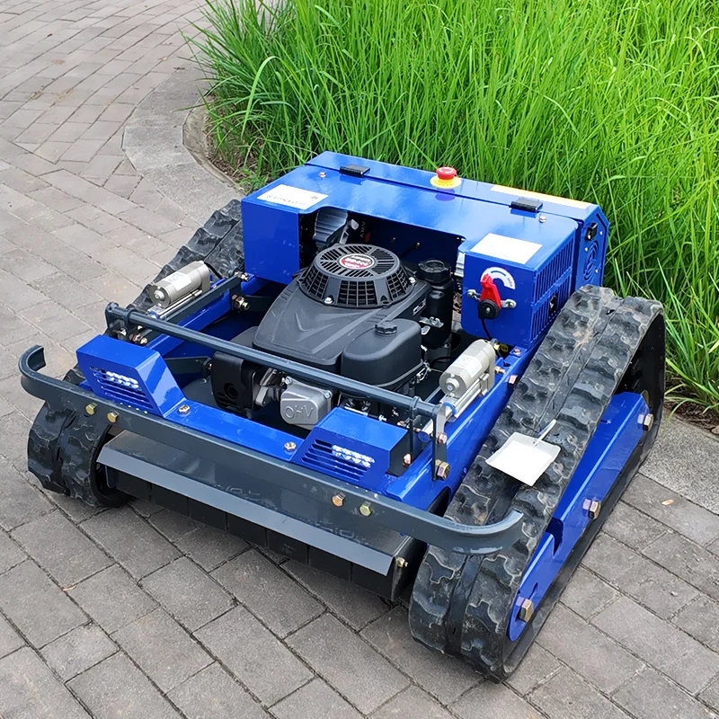 Custom self-propelled all-terrain mower with hill climbing, remote start, intelligent remote control
