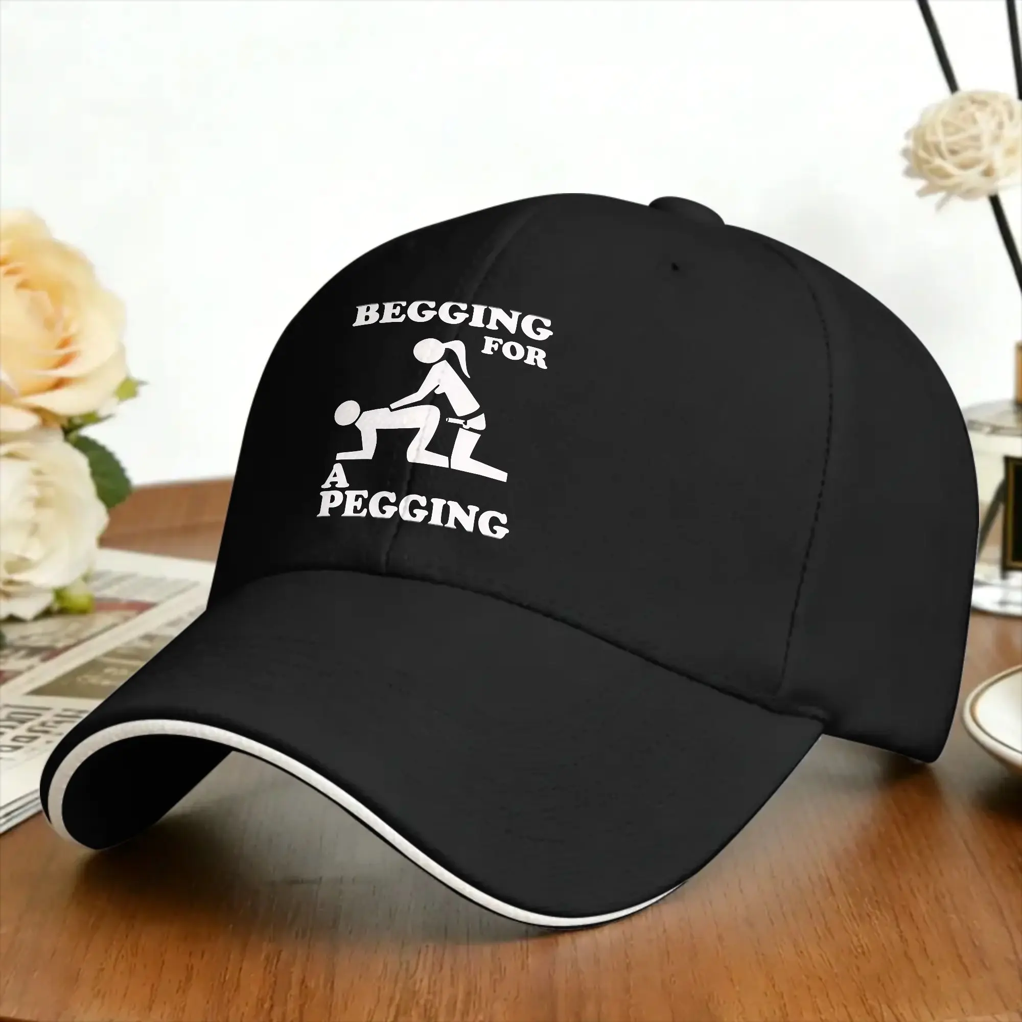 Casual Baseball Cap Begging for A Pegging Funny Rude Stag Do Joke  Running Hip Hop Hats For Unisex Sun-Proof y2k Snapback Cap
