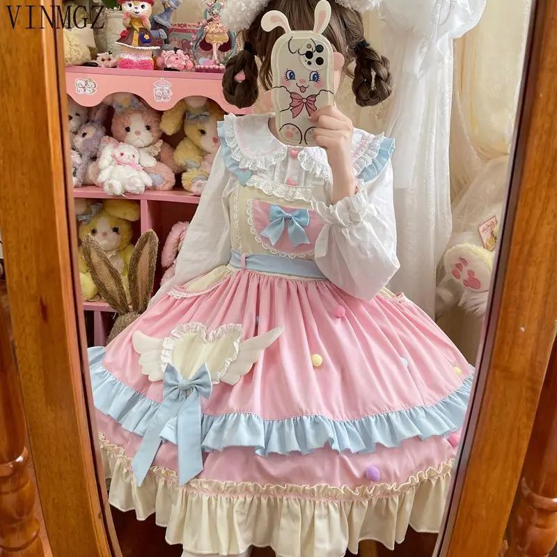 

Original design sweetheart is you Lolita dress cute jsk suspender dress woman long dresses for women bodycon dress