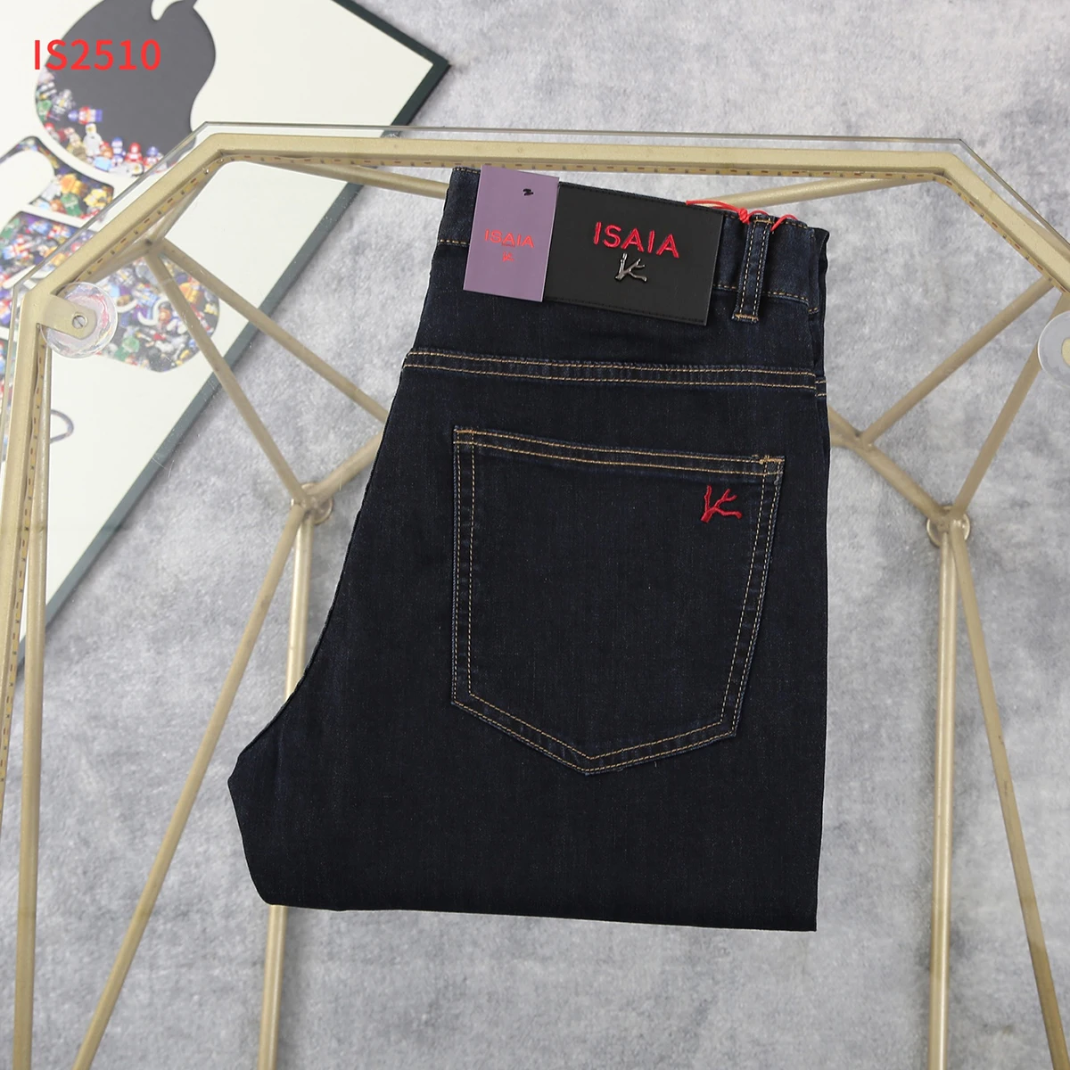 

BILLIONAIRE BLSK CPRT Jeans Thin Cotton Men 2025 Spring Summer new embroidery comfort casual straight Big Size 30-40 Pants