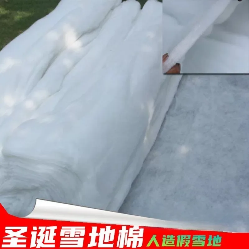 Simulated Fake Snow Carpet Fluffy Snow Cotton Decor For Xmas Window Retail Shop Holiday Visual Display Styling