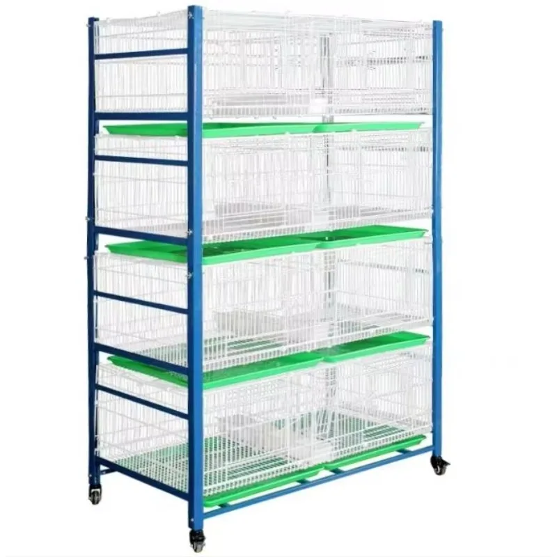 

Wholesale 4-Level Indoor Metal Foldable Stainless Steel Pigeon Breed Cage for Pet Pigeon Breeding