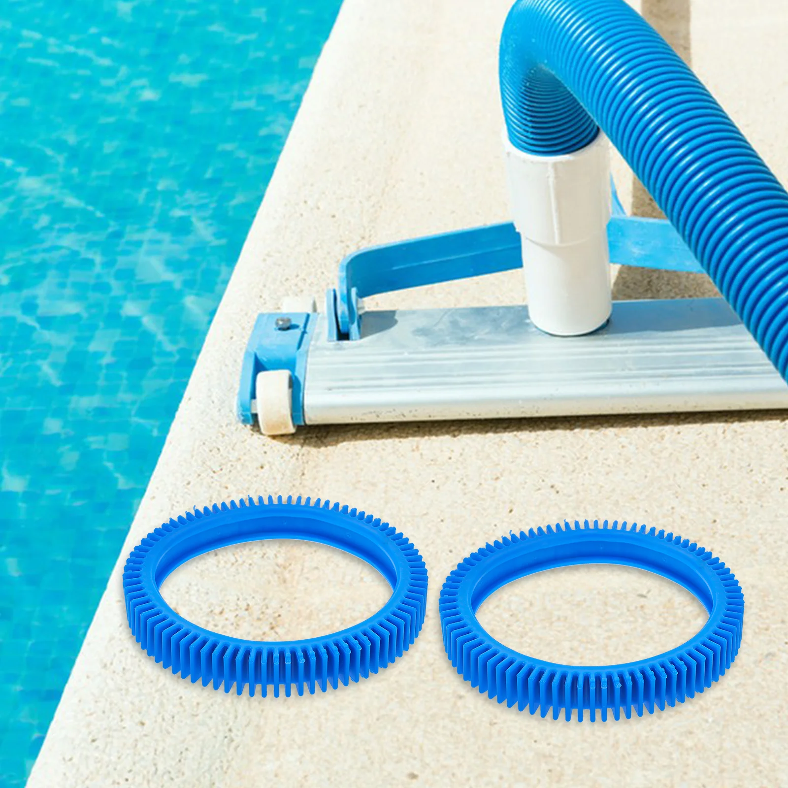 

2Pcs Pool Cleaning Tool Accessories All Purpose Tire Replacement for Pool Cleaner Enhanced Durability Reduced Friction