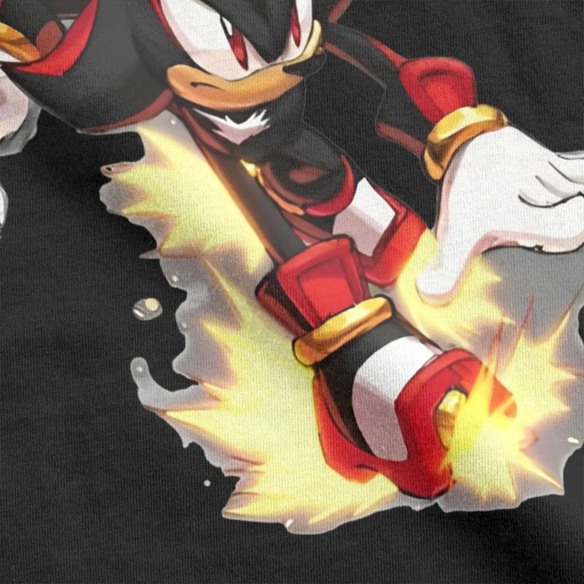 S-Sonic The Hedgehog T-Shirt Shadow the hedgehog Novelty T Shirts Vintage Tops Summer Simple Crew Neck Oversized Top Tees