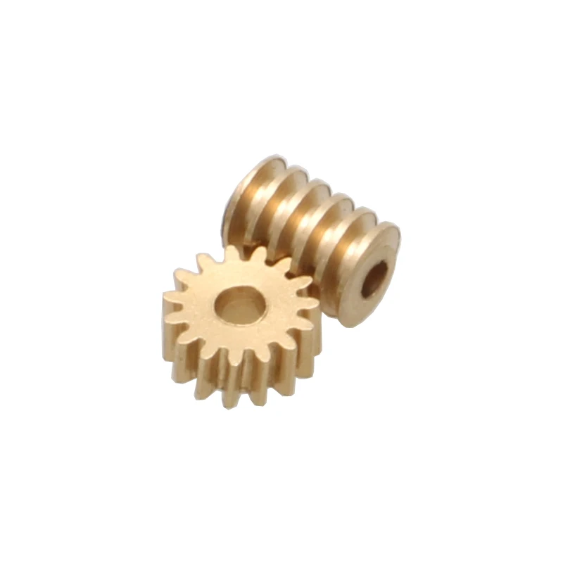 5Sets 1:87 Modulus 0.2 15T Micro Brass Turbine Worm Static Change Gear Hole Dia 0.8mm/1mm Reduction Pinion Shaft Connector