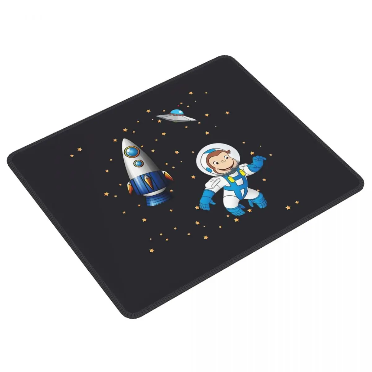 

George The Curious Monkey Astronaut Cartoon Mouse Pad Computer Keyboard Mouse Mat Gaming Laptop Desk Mat Office Table Mats