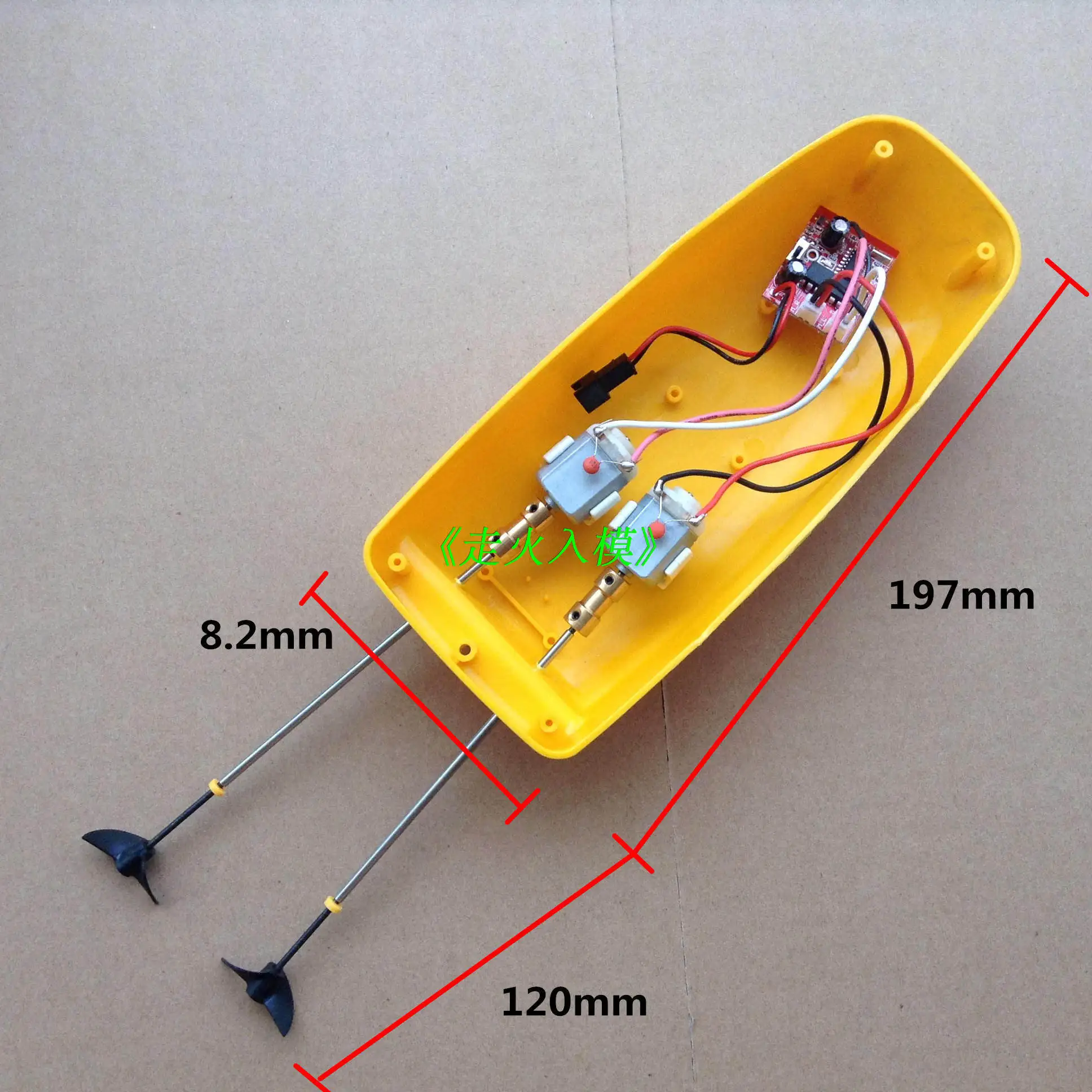 Double Motor 2.4G Remote Control Model Boat Transmitter Receiver DIY Assembly Mini Ship 130 Kit Control Distance 100 meters