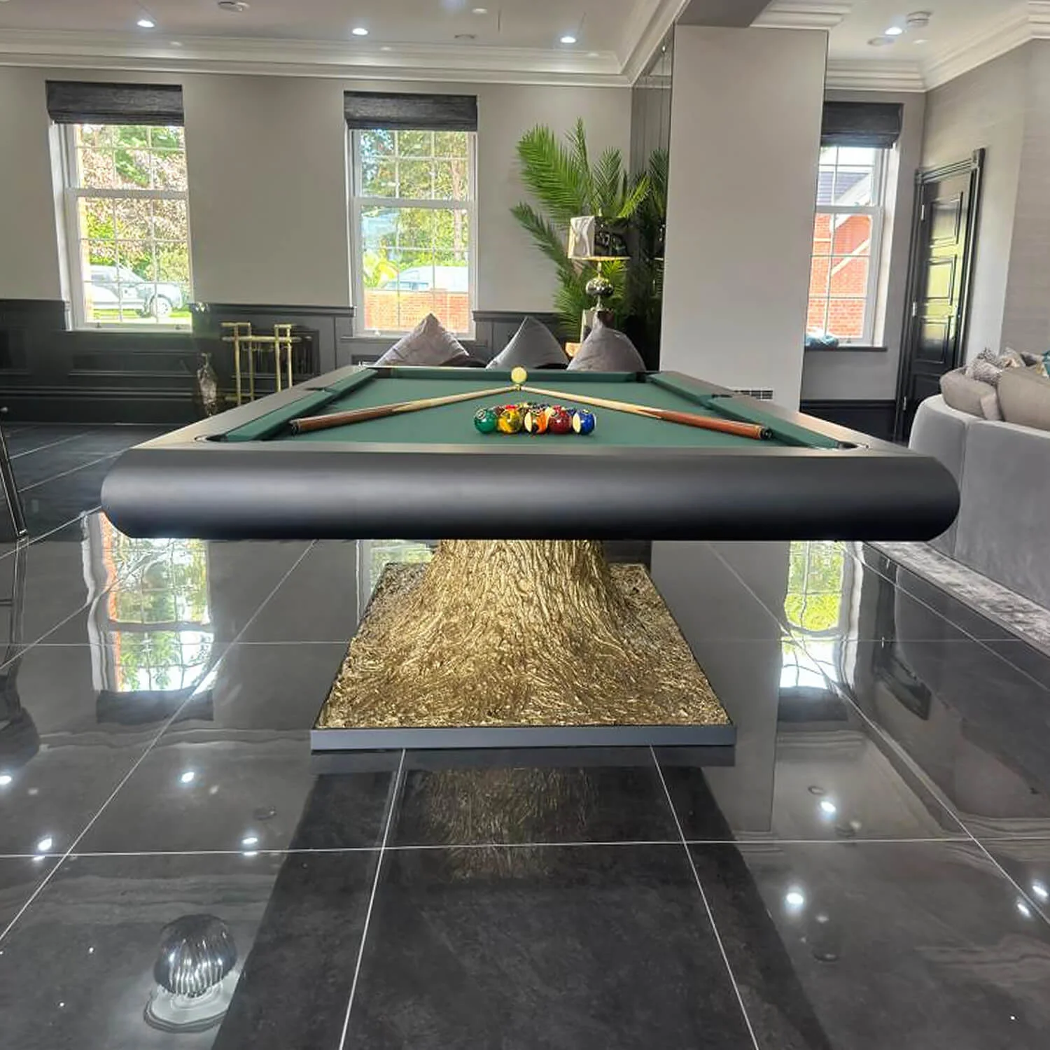 Customized Luxury Modern Combo Ping Pong Billiard Table 7ft 8ft 9ft Slate Pool Table with Dining Top for Sale for Cafe Villa