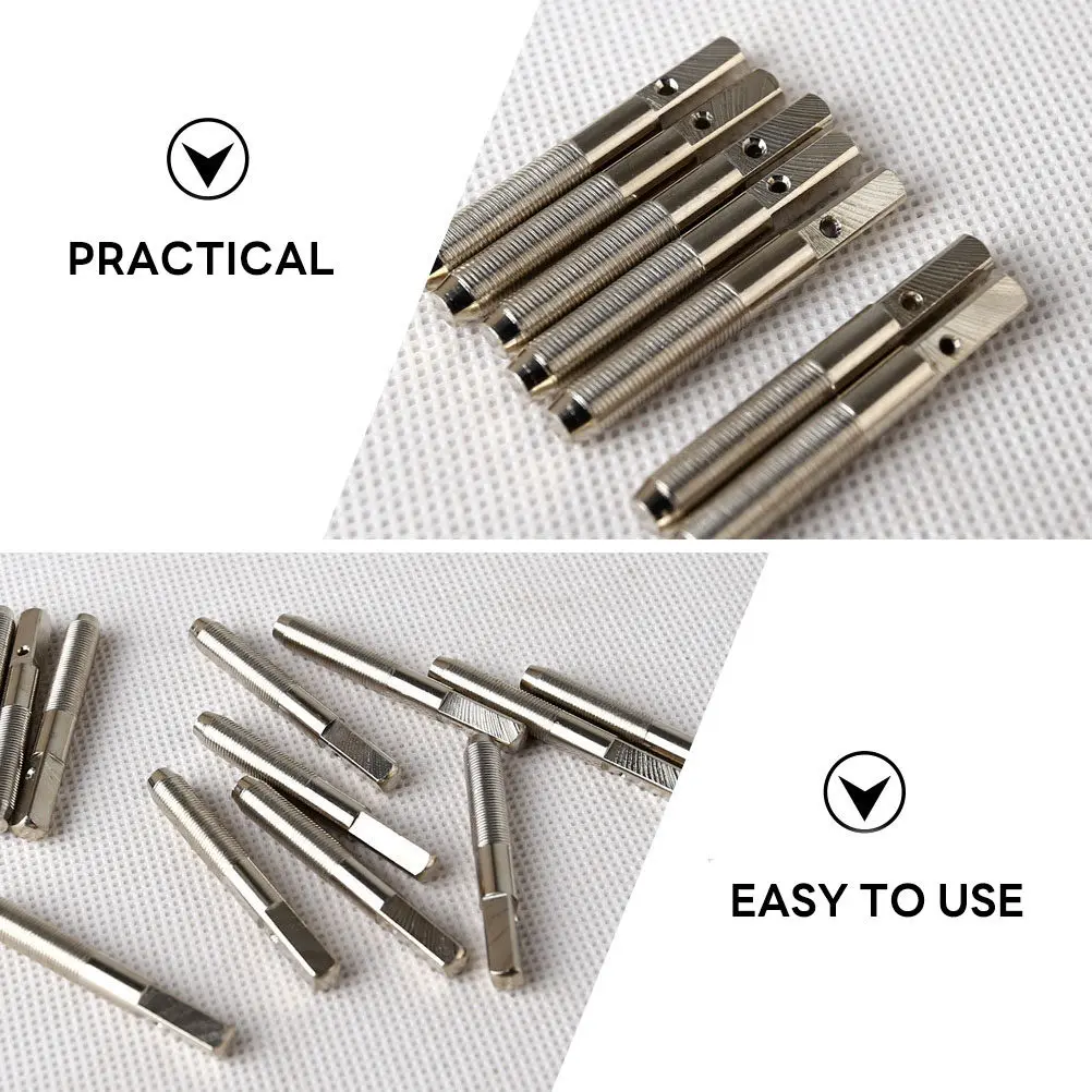 16Pcs Harp String Pins Durable Metal Tuning Pegs for Lyre Zither Guzheng Dulcimer Harpsichord