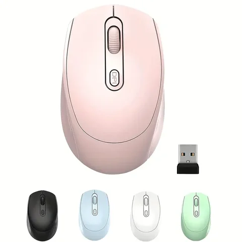Wireless Silent Mouse Bluetooth-compatible 2.4G Dual Mode Rechargeable Optical Mouse 1600 DPI For MacBook Laptop PC Game Office