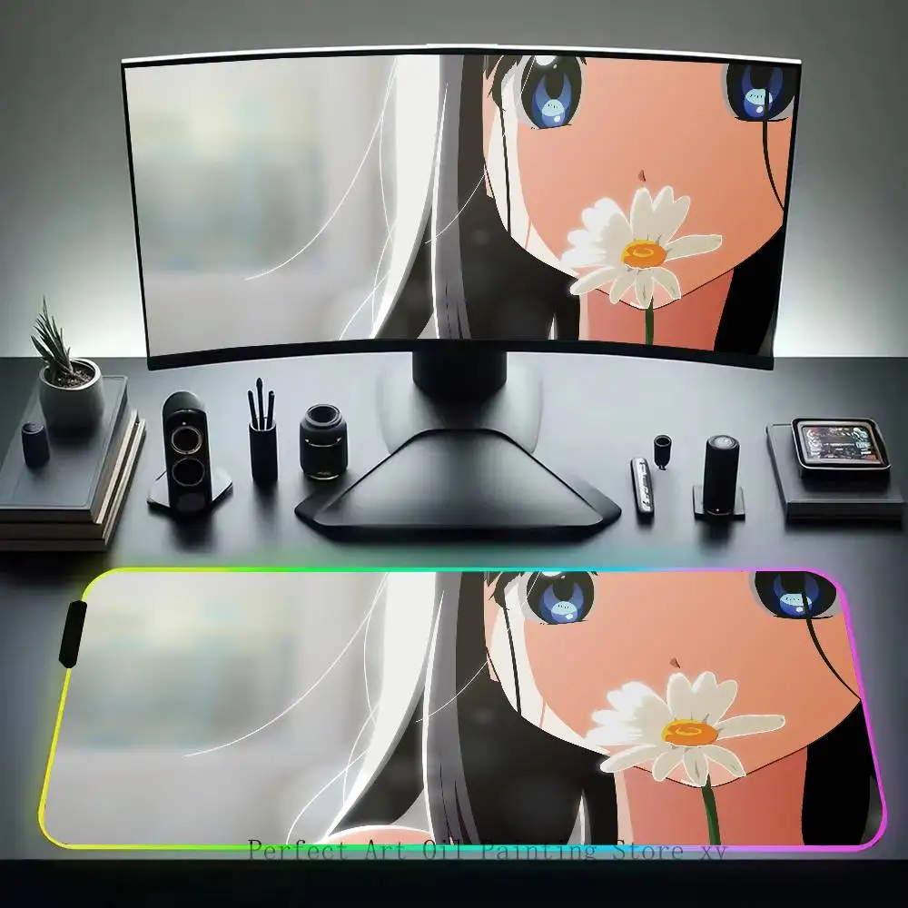 Kitashirakawa Tamako Animation Tamako Market Mousepad Non-slip Suitable For Office Computers Laptops E-sports Game Desk Mats XXL