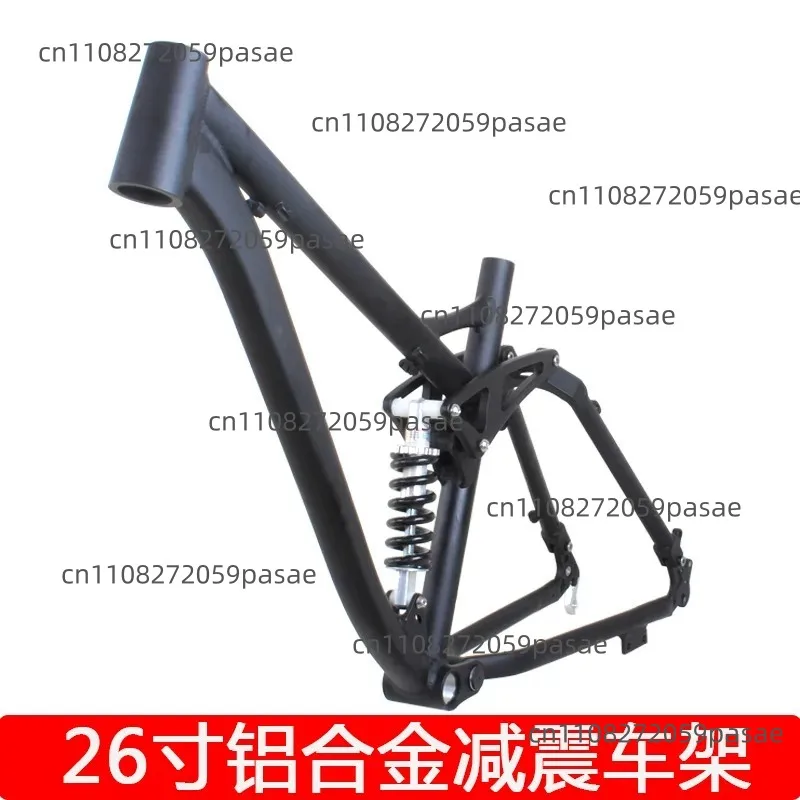 26-inch Mountain Bike Aluminum Alloy Suspension Frame Four-Bar Linkage Softtail Suspension Frame